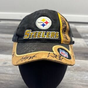 Vintage Puma NFL Pro Line Pittsburgh Steelers Black‎ Brown Men One Size